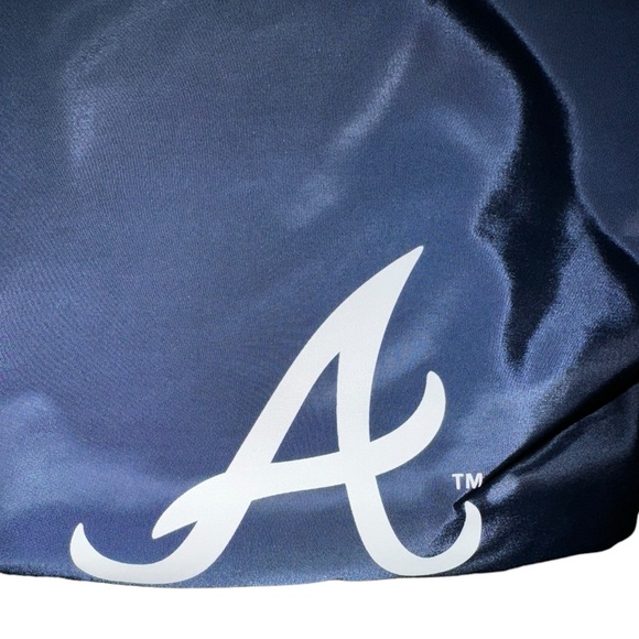 Atlanta Braves - nylon drawstring duffle bag- brand NWT- blue - 3 available - Picture 3 of 11